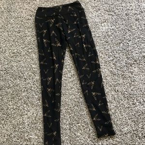 LULAROE Black Reindeer Leggings